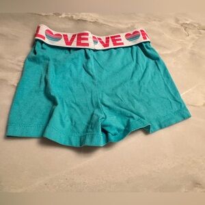Love girls Teal Shorts 3T